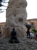 Veduta del monumento ai zolfatari di Cianciana (AG)
