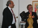Con Fogola durante una mostra